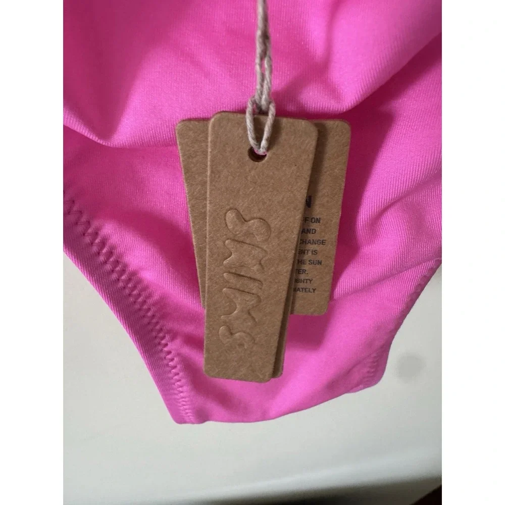 Skims Swim Cutout Monokini Taffy Pink One Piece Size Large NWT